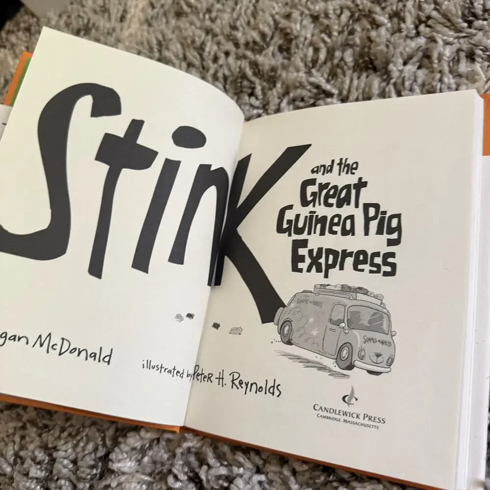 Stink and Great Guinea Pig Express Megan McDonald Peter H Reynolds Hardover Book